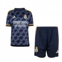 Billiga Real Madrid Barnkläder Borta fotbollskläder till baby 2023-24 Kortärmad (+ Korta byxor)